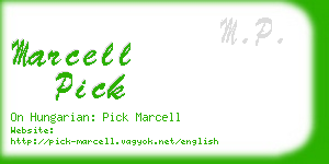 marcell pick business card